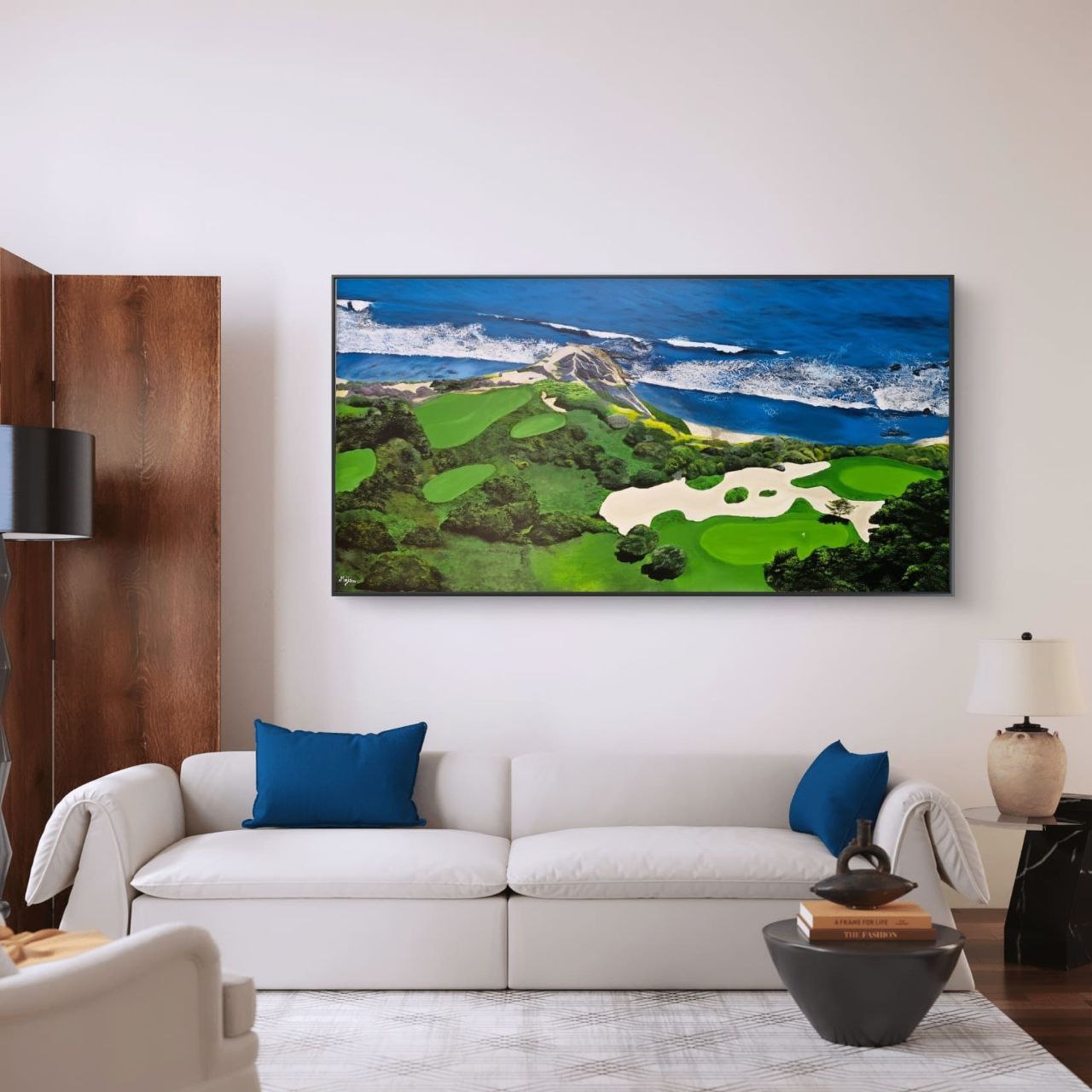 Oil Painting Realism in Living Room